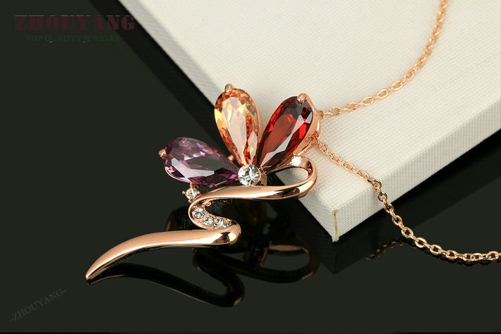 Magic Snake Necklace Rose Gold Color