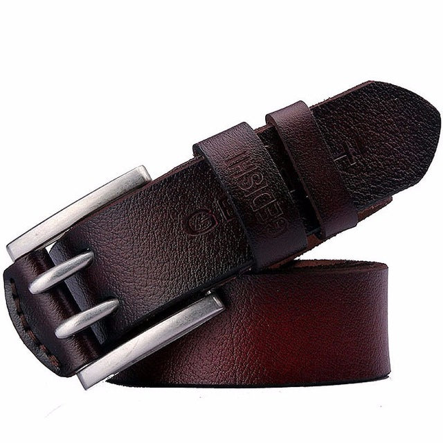 Classic Retro Needle Double Pin Buckle Belt For Men