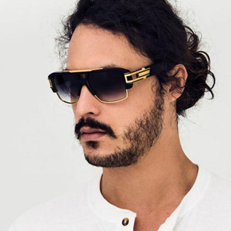 Big Square Frame Mirror Sun Glasses