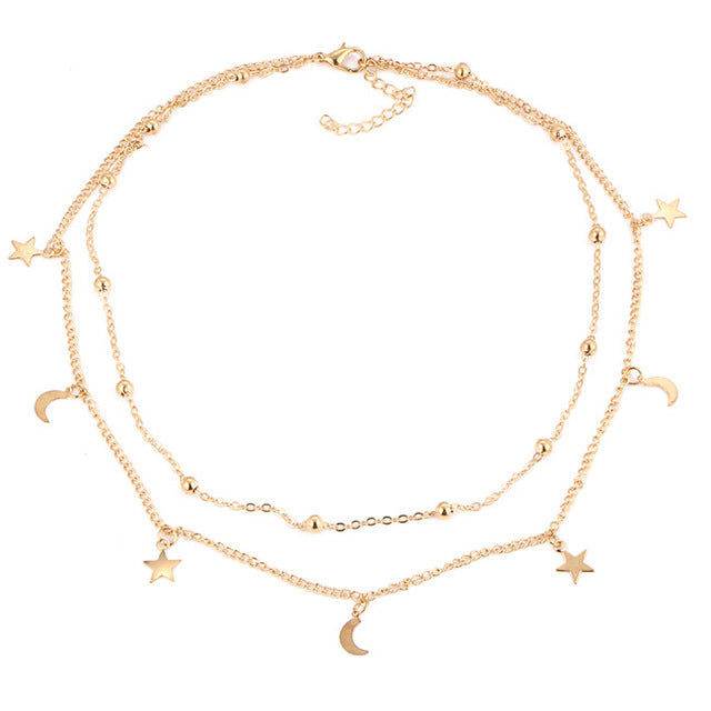 New Multi Layer Chain Gold Color
