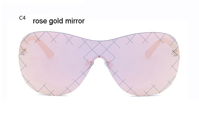 Women Rimless Sunglasses