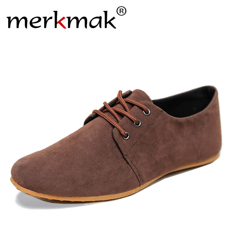 Casual Suede Leather Flat Shoes