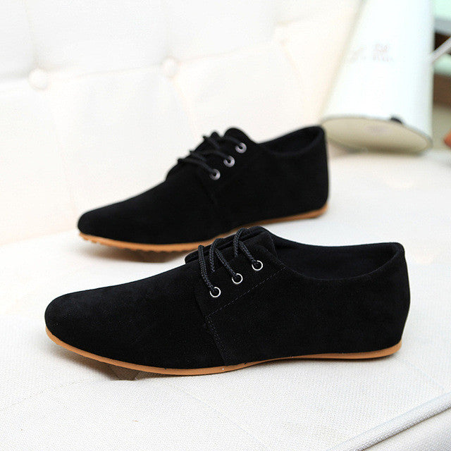 Casual Suede Leather Flat Shoes