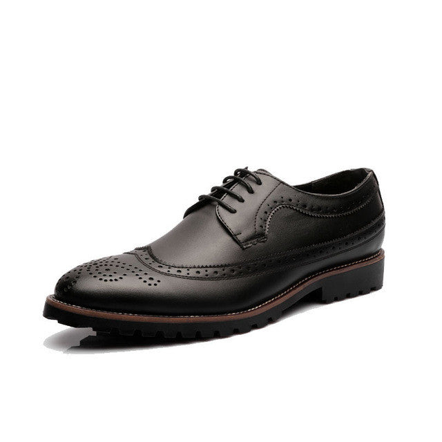 Genuine leather Oxford shoes for men