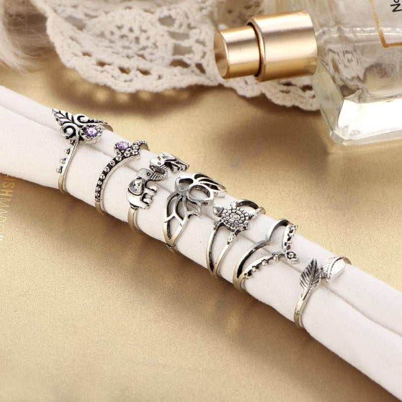 Hollow Turkish Hand Ring Sets