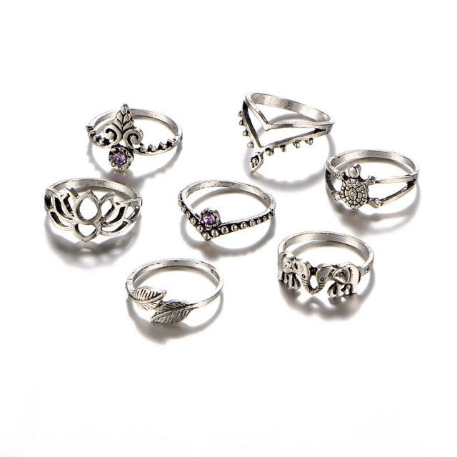 Hollow Turkish Hand Ring Sets