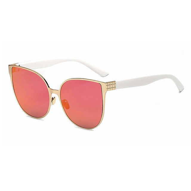 Women Metal Frame Cat Eye Sunglasses