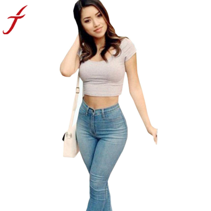 Skinny Pants High Waist Stretch Slim Jeans