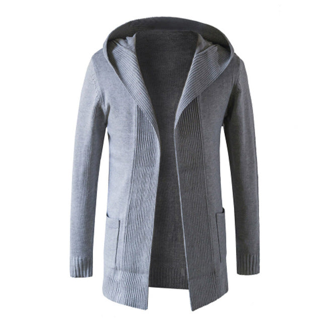 Long Sleeve Pockets Solid Casual Sweater