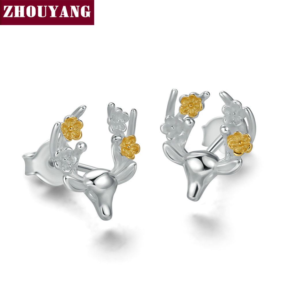 Sterling Silver Earrings Gold & Silver