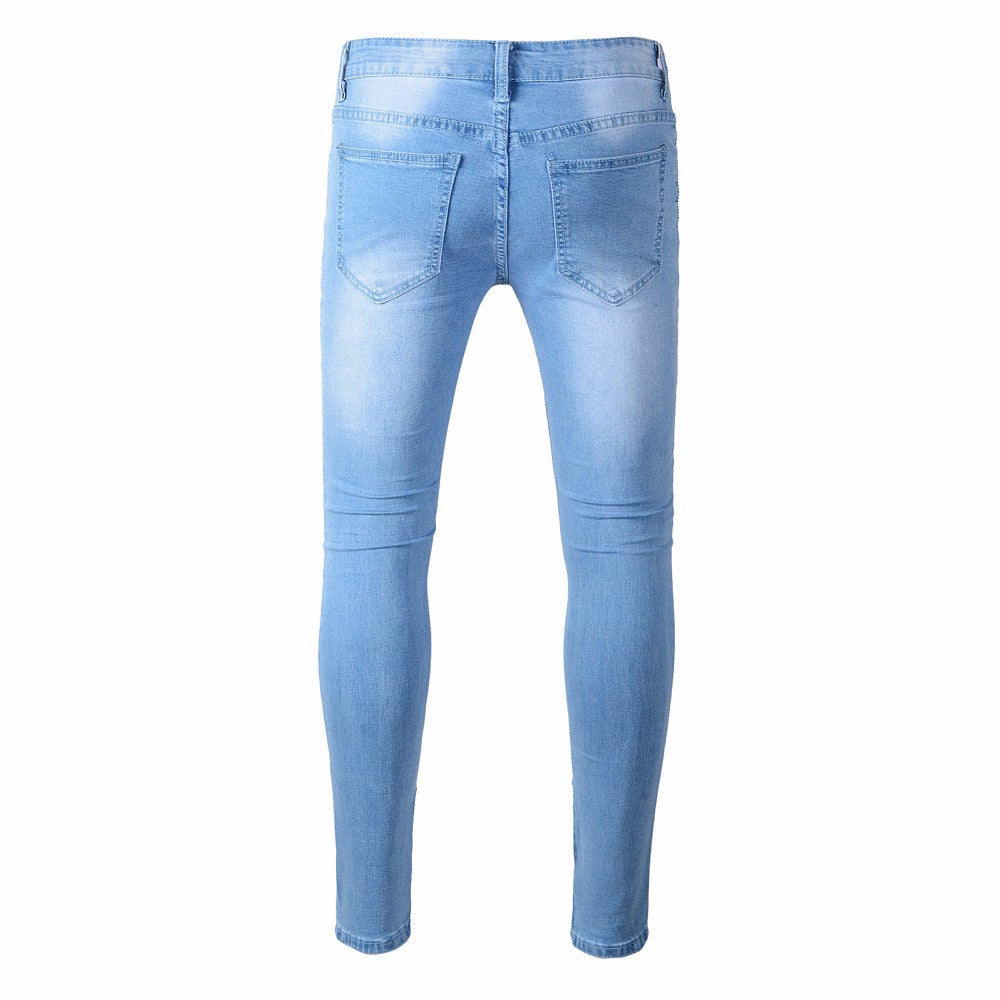 Taped Slim Fit Denim Pants