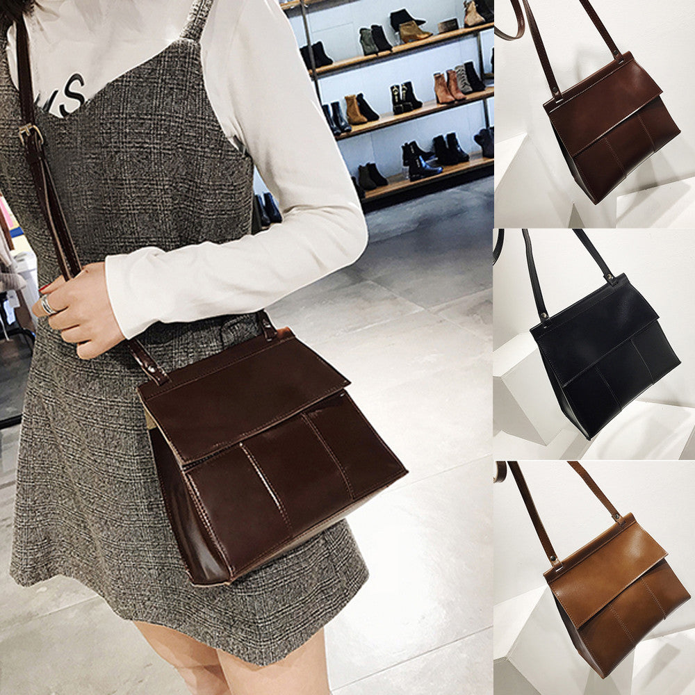 Women Leather Satchel Tote Crossbody Bag Handbag