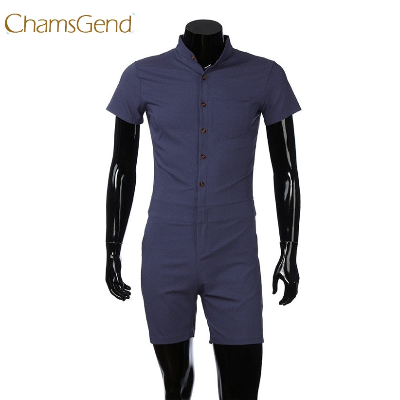 Short Pant Fashion Rompers Jumpsuit Men