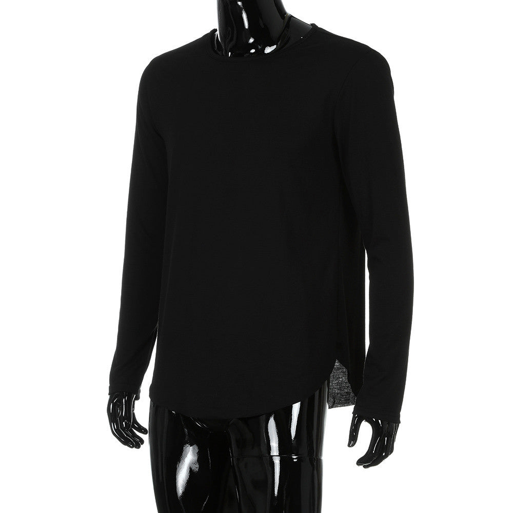 Men Slim Fit O Neck Long Sleeve