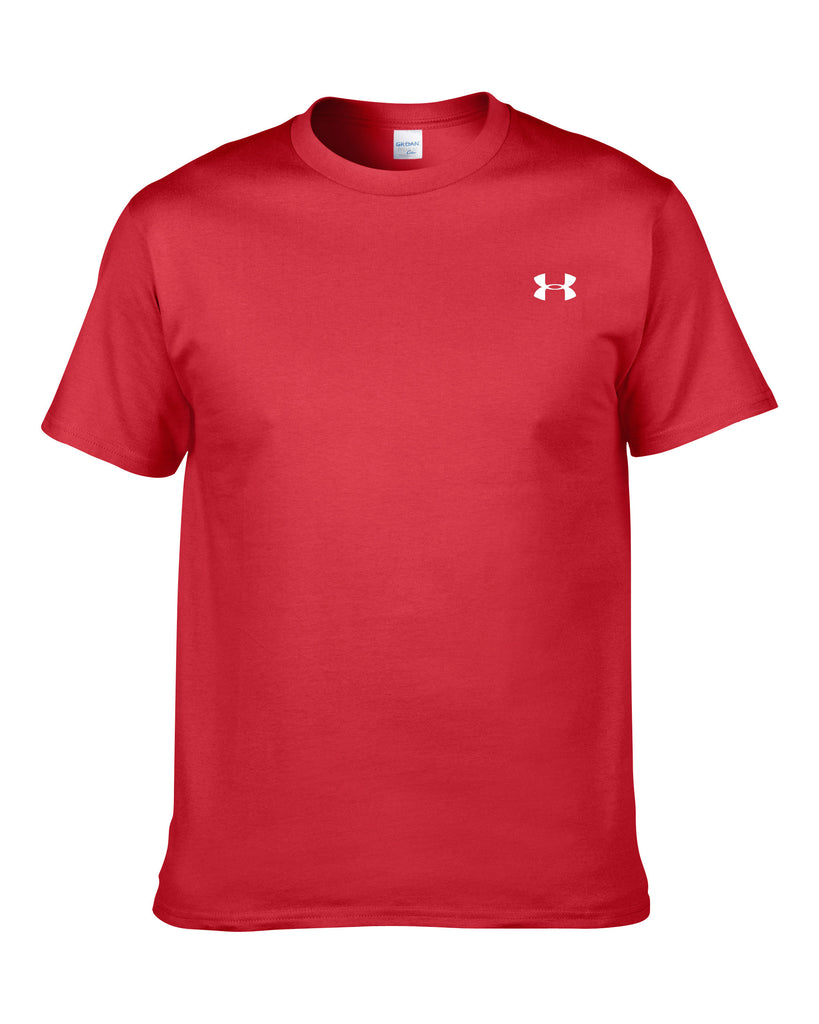 Solid color t-shirt round neck short sleeve