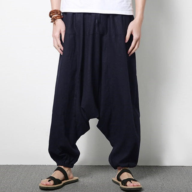 elastic Pants Men Dancing Trousers
