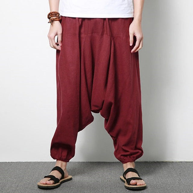 elastic Pants Men Dancing Trousers