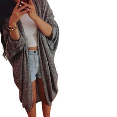 Quarter Sleeve Knitted Cardigan Lady Outerwear