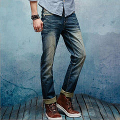 High Quality Straight Washing Archaize Jeans