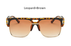 Big Square Frame Mirror Sun Glasses
