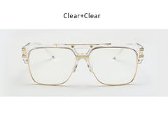 Big Square Frame Mirror Sun Glasses