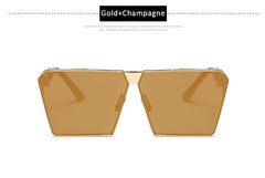 Oversized Steampunk Square Sunglasses
