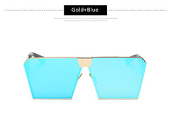 Oversized Steampunk Square Sunglasses