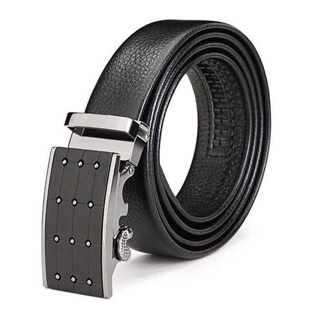 Gold Alloy Adjustable Automatic Buckle Belt