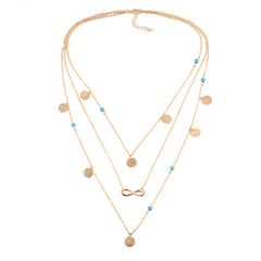 New Multi Layer Chain Gold Color