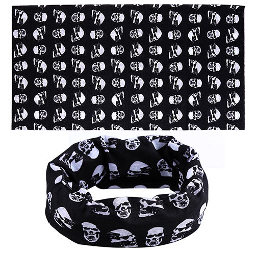 Skull Hat Neck Tube Snood Face Mask