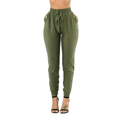Casual High Waist Loose Trousers