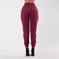 Casual High Waist Loose Trousers