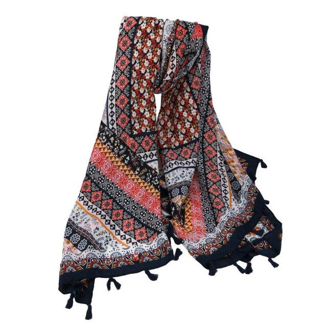 Autumn & Summer Sun Oversized shawl