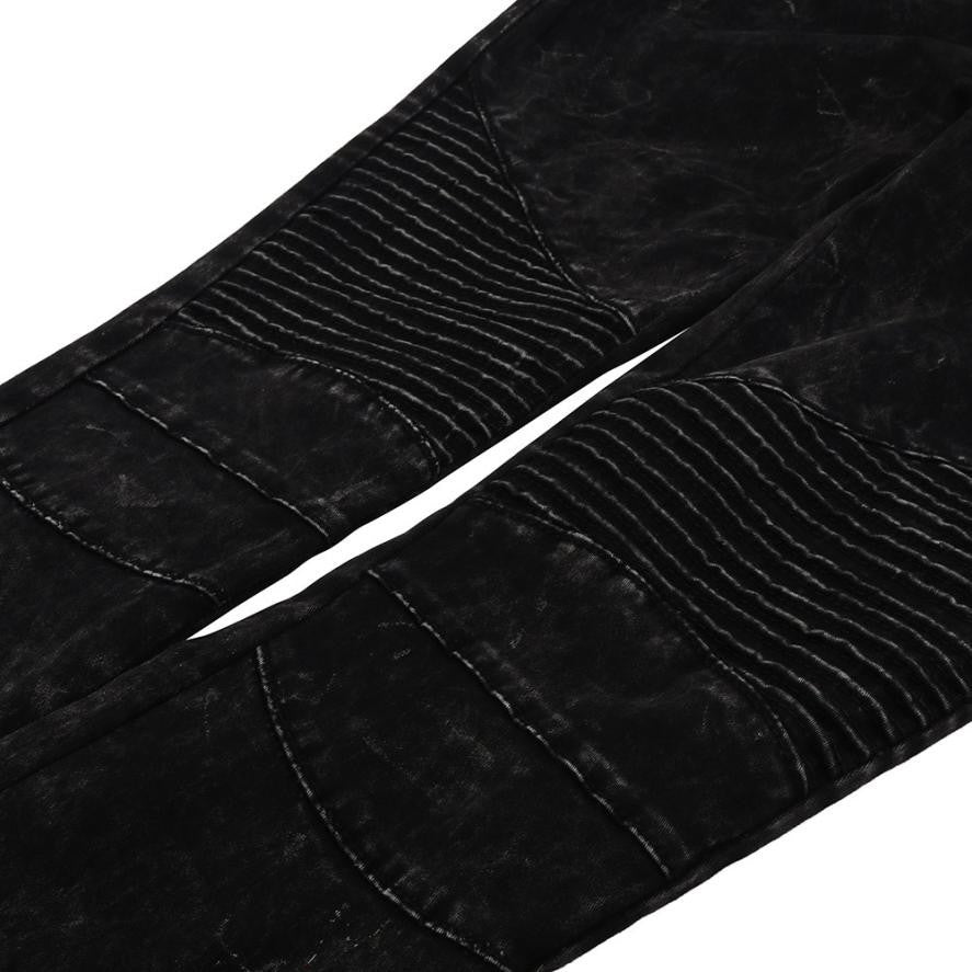 Jeans Flat Skinny Mid Waisted Elasticity Cool