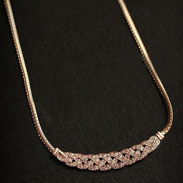Pendant Chain Crystal Choker Charm Bib Necklace