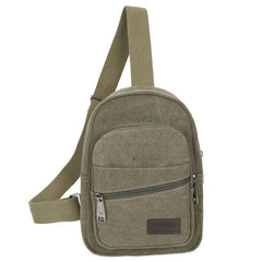 MUQGEW Famous Brand Zipper Open Leather Mens Chest Bags