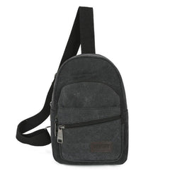 MUQGEW Famous Brand Zipper Open Leather Mens Chest Bags