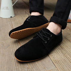 Casual Suede Leather Flat Shoes