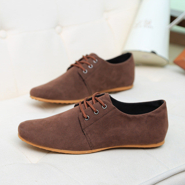 Casual Suede Leather Flat Shoes