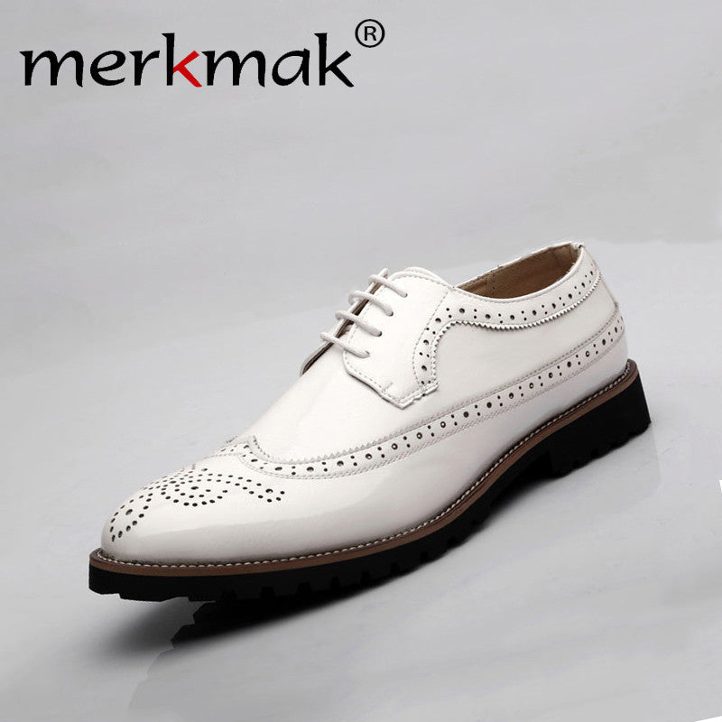 Genuine leather Oxford shoes for men
