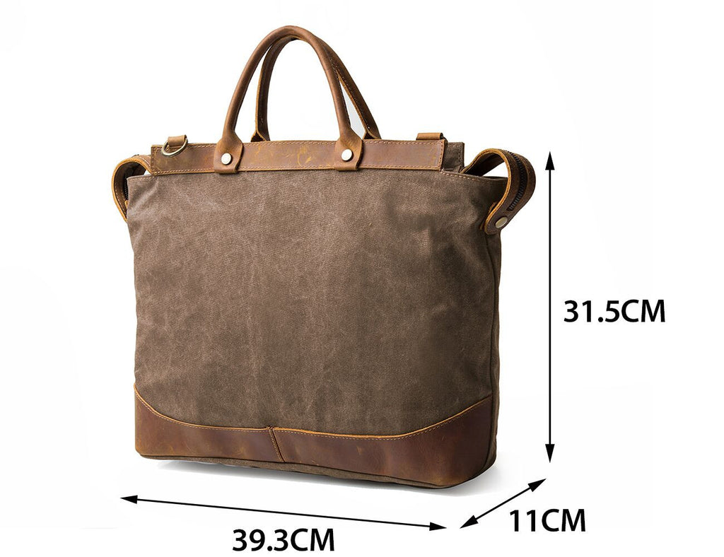 Canvas Laptop Briefcase Bag
