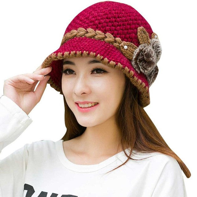 FEITONG Brand Wool Winter Warm Hat