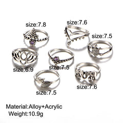 Hollow Turkish Hand Ring Sets