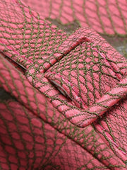 Embroidery Waves Printed Belt Women's Dress