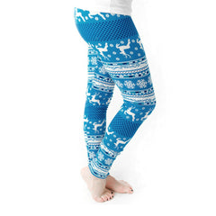 Skinny Christmas Elk Print Stretchy Pants Slim Leggings