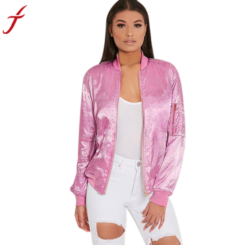 Coat Outwear Bomber Jacket Street Outfit Female