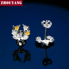 Sterling Silver Earrings Gold & Silver