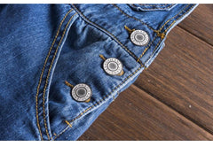 Casual slim denim suspenders jumpsuits Jeans