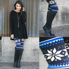 Lady Skinny Print Stretchy Leggings