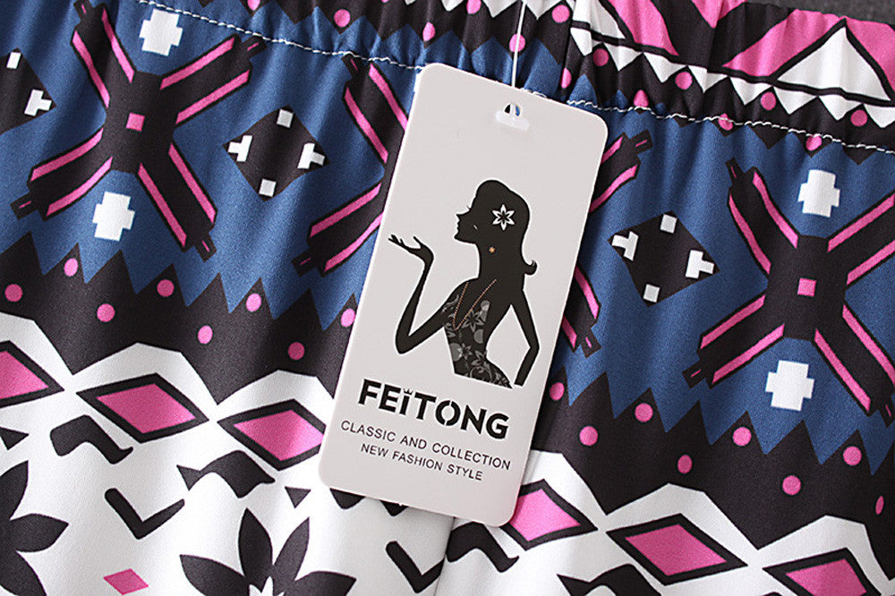 Skinny Print Stretchy Jegging